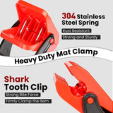 Automobilinių kilimėlių užspaustukai | Heavy Duty ABS+stainless steel | 4 vnt. (MC4S)