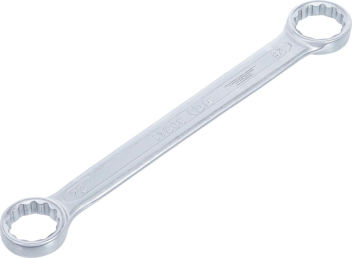 Raktas kilpinis dvipusis tiesus plokščias | 24 x 26 mm (30341B)