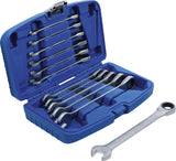 Terkšlinių raktų rinkinys | 8 - 19 mm | 12 vnt. (6541)