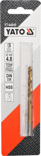 Сверло по металлу HSS-TIN 4.8 mm