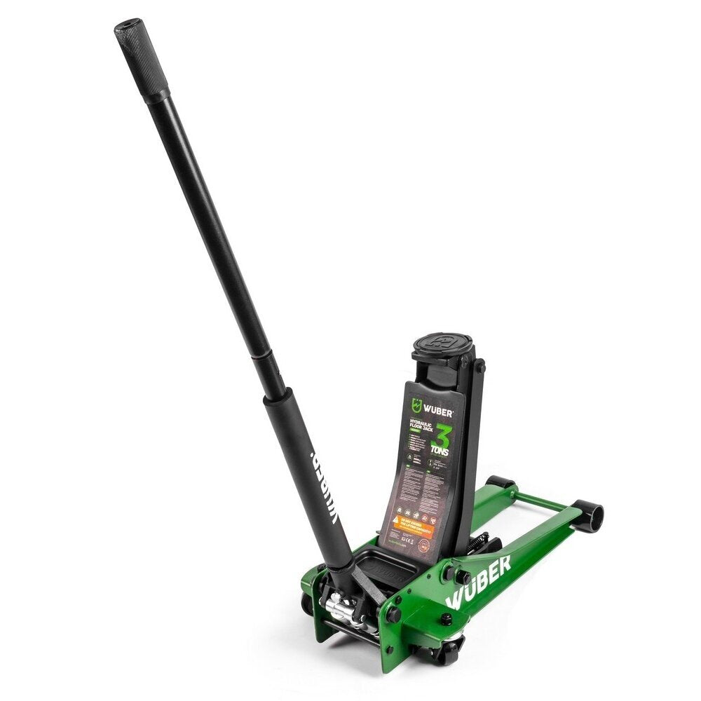 Domkratas su ratukais | žemo profilio | dvigubas stūmoklis | 65- 500 mm | 3.5 t (FJ25-C)