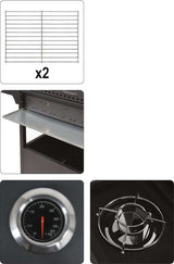 Lauko kepsninė / grilis | dujos | 3 + 1 | 11,6 KW (99646)
