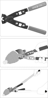 Replės pusašių gumų sąvaržoms (YT-0606)