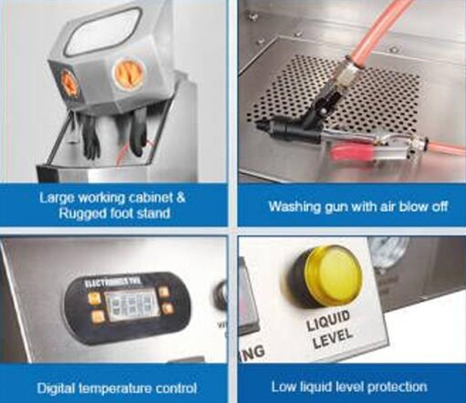 Dalių / detalių plovyklė | nerūdijančio plieno | 190 l | 1200W (PW190L)