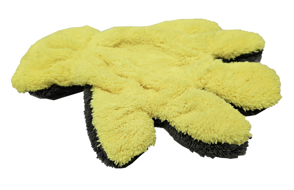 Penkių pirštų koralų vilnos automobilių plovimo pirštinės (CCG2P)