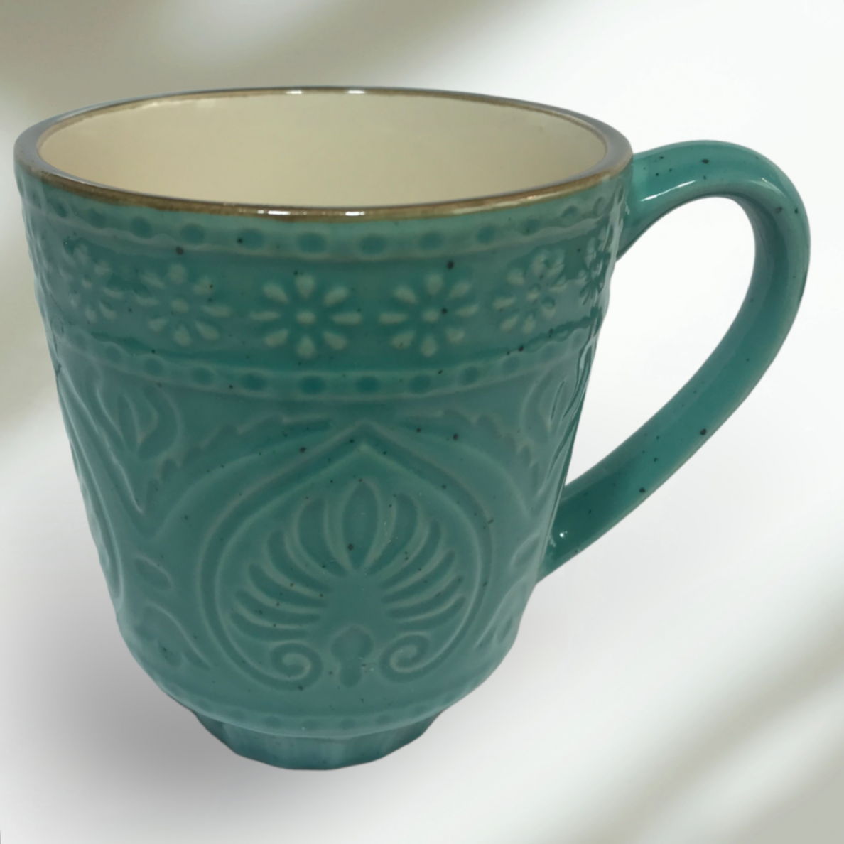 Puodelis SALSA | žalias | blizgus | keramika | Ø9CM | H10CM | 350ML (69989)