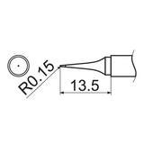 Litavimo antgalis su įmontuotu šildytuvu ir temperatūros jutikliu | tipas T12-ILS (YT-82495)