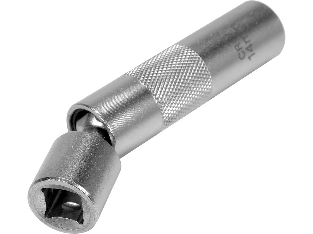 Plonasienė galvutė žvakėms | 14 mm 3/8" | su jungtimi (YT-38516)