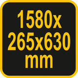 Spintelė dirbtuvėms | pakabinama | 1580 x 630 mm (58441)