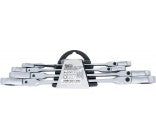 Terkšlinių dvipusių veržliarakčių rinkinys | šarnyriniai | su E tipo žiedų galvutėmis | E6 - E24 | 4 vnt. (71028)