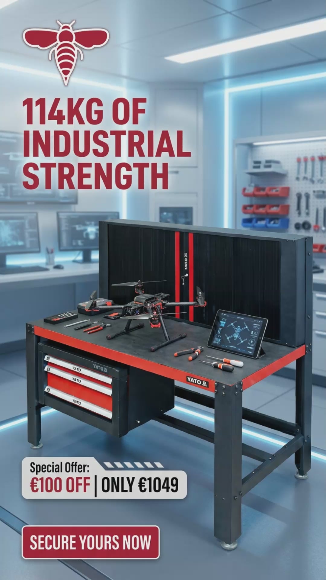 Baldų komplektas YATO INDUSTRY (YTIND)