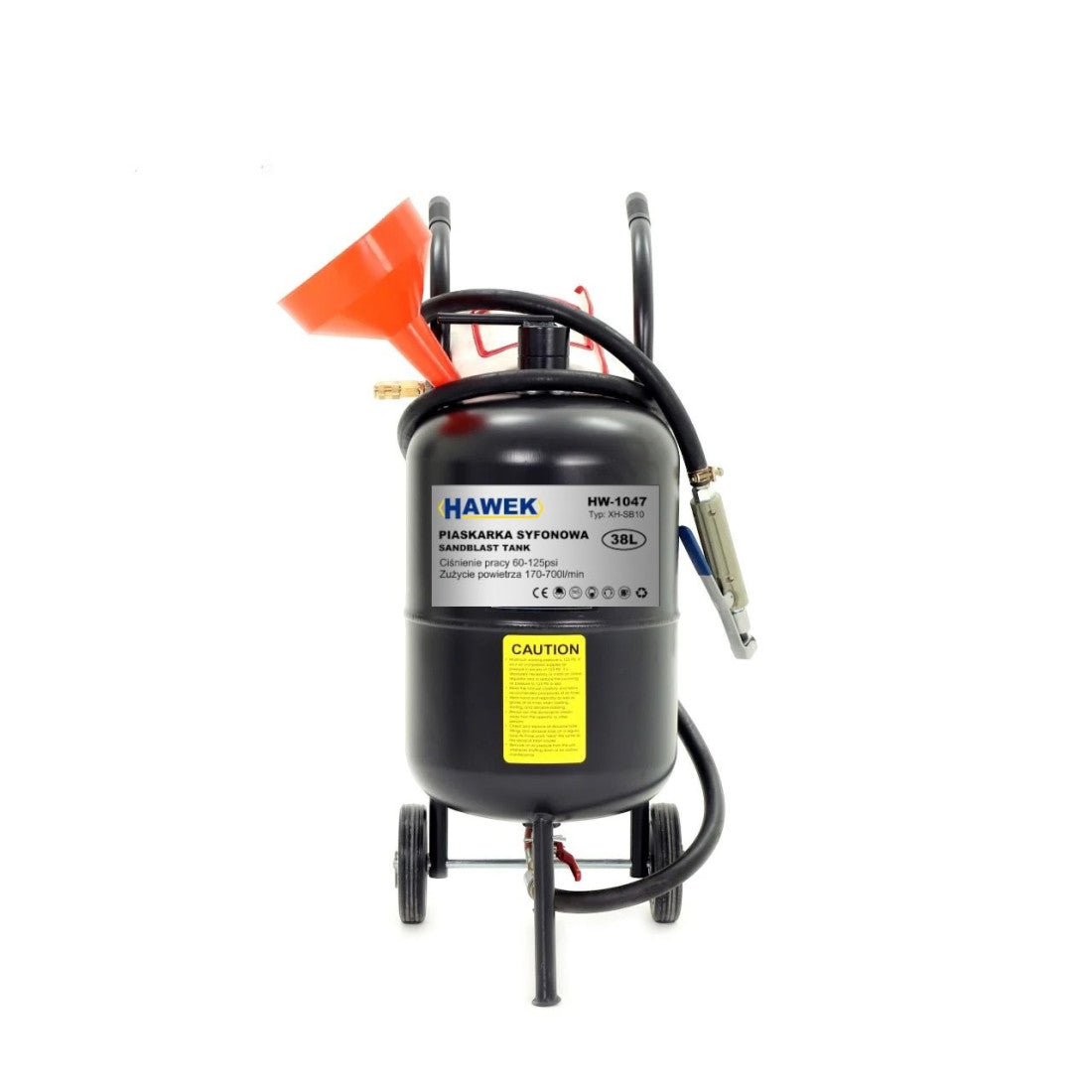 SANDBLASTER ON WHEELS | 5 GALLONS / 19 L (HH19G)