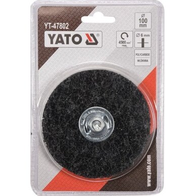 Abrazyvinis šlifavimo diskas | juodas | Ø 100 mm (YT-47802) 2