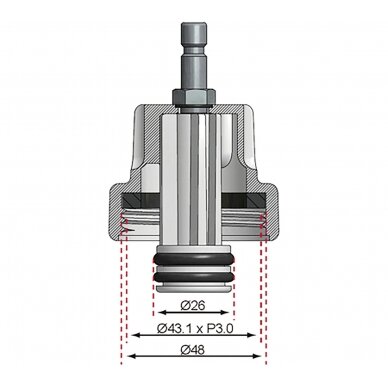 Adapteris Nr. 7 iš BGS 8027, 8098 | Alfa Romeo, Citroën, Fiat, Mini, Peugeot, Renault, Saab (8027-7) 3