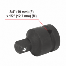 Akumuliatorinis smūginis veržliasukis YATO YT-828073 su 1/2" adapteriu | Brushless | 3/4" | M18-M36 | Li-ion | 18V | 6 Ah | 2400 Nm | CE