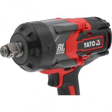 Akumuliatorinis smūginis veržliasukis YATO YT-828074 su 1/2" adapteriu | Brushless | 3/4" | M18-M36 | Li-ion | 18V | 2400 Nm | CE | be akumuliatorių 3