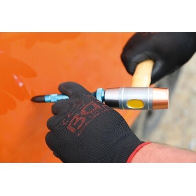 Aliuminė rankenėlė su keičiamais antgaliais įlenkimų šalinimui be dažymo | 100 mm (9155) 6