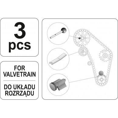 Alkūninio veleno blokavimo įrankis Audi/VW pumpe duse TDI ( 1,9 ) ir V6 varikliams (YT-0632) 2