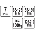 Amortizatorių spyruoklių suspaudėjai "McPherson" pakabai (YT-2536) 3