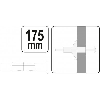 Ankerių / kaiščių (molly) tvirtinimo replės (YT-51452) 3