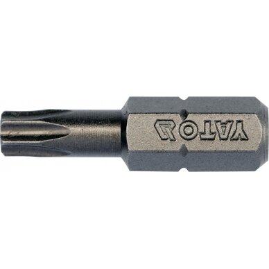 Antgalių rinkinys | 6.3 mm (1/4") | T-star (Torx) T25 | S2 | 10 vnt. (YT-78144)