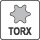 Antgalių rinkinys | 6.3 mm (1/4") | T-star (Torx) T20 | S2 | 10 vnt. (YT-78143) 1
