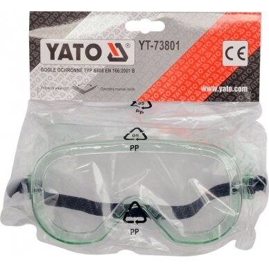 Apsauginiai akiniai bespalviai (YT-73801) 1