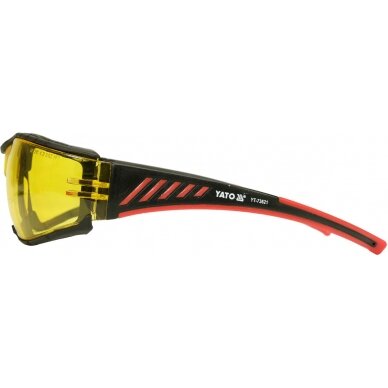 Apsauginiai akiniai komfortiniai | nerasojantys | geltoni (YT-73621) 2
