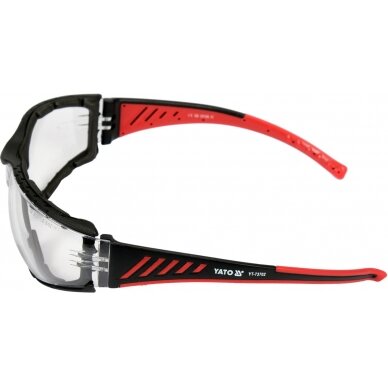 Apsauginiai akiniai komfortiniai | nerasojantys | UV fitras | juodi (YT-73702) 1
