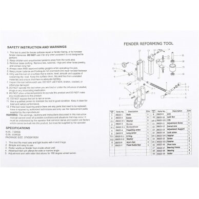 Arkų platintinimo / valcavimo įrankis (H1241) 2