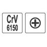 Atsuktuvas kryžminis Cr-V, PH1x75 mm (60963) 1