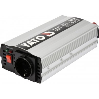 Automobilinis įtampos inverteris 12/230V 500W (YT-81490)