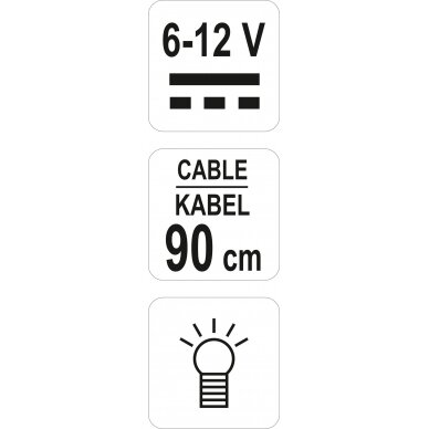 Automobilinis įtampos testeris | 6-12V (YT-2866) 5