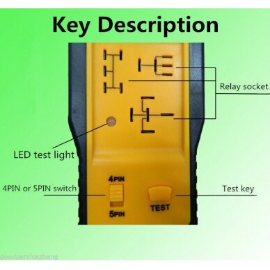 Automobilinis relių testeris 12V (AE100) 5