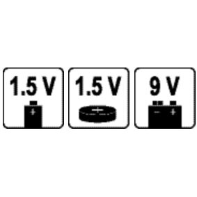 Baterijų testeris | visų rūšių | 1,5V IR 9V (81700) 5