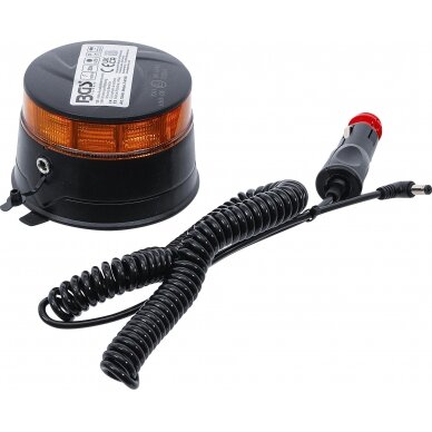 Belaidis besisukantis įspėjamasis švyturėlis | geltonas | su magnetu | 12 V / 24 V | Ø 130 mm (70343) 3