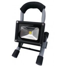 COB LED lempa akumuliatorinė, 10W, 900 Lumenų, pasukama, su stovu (SK4014)