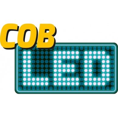 COB LED lempos 2 vnt. su 0.7m - 1.7m stovu 20W, 1400 Liumenų x 2 (YT-81789) 3