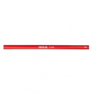 Dailidės pieštukas, dažytas raudonai HB, 245mm, 144 vnt (YT-6926)