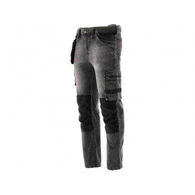 Darbinės kelnės | elastiniai džinsai | pilki | 2XL dydis (YT-79065) 1