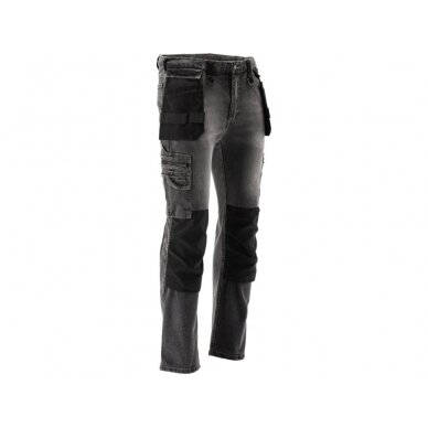 Darbinės kelnės | elastiniai džinsai | pilki | L/XL dydis (YT-79063) 2