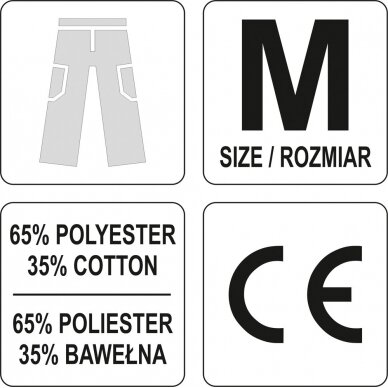Darbinės kelnės | M dydis (YT-80286) 2
