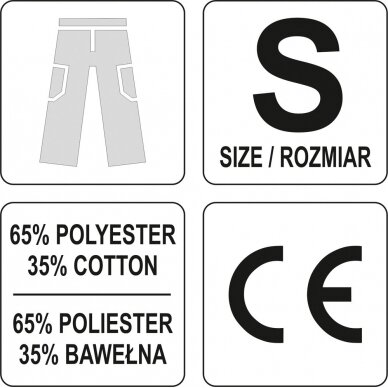 Darbinės kelnės | S dydis (YT-80285) 2