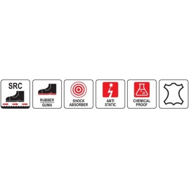 Darbiniai sportiniai batai lengvi | PARAD S1P | 41 dydis (YT-80499) 6