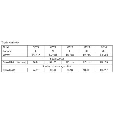 Darbinis kostiumas XL dydis (74223) 2