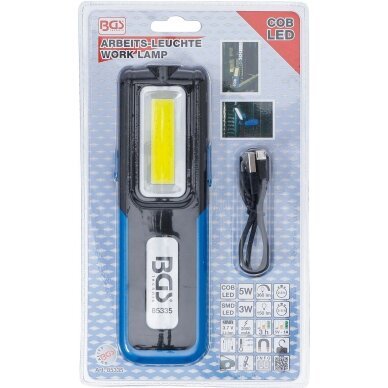 Darbo lempa akumuliatorinė | COB LED | 360 Lm (85335) 6