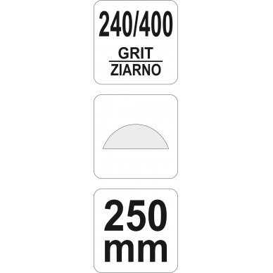 Deimantinė dildė / galąstuvas | 250 mm (YT-76080) 3