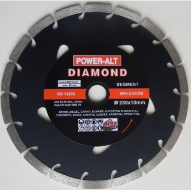 Deimantinis pjovimo diskas 230 mm (PA0230) 2