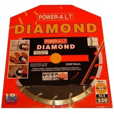 Deimantinis pjovimo diskas 230 mm (PA0230) 3