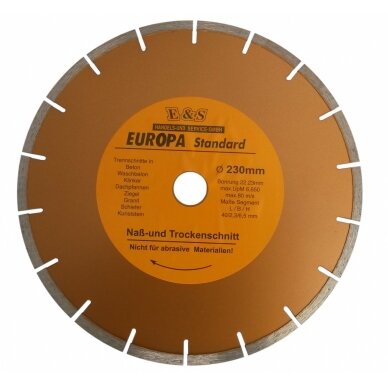 Deimantinis pjovimo diskas Europa 350MM X2.2X3.2X7.0 (E00350) 2